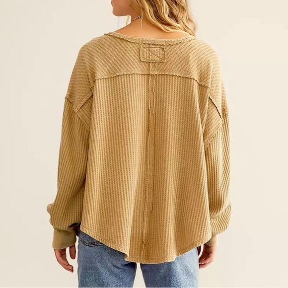 Free People We the Free Coraline Boho Casual Thermal Size Small NWOT - Picture 6 of 14